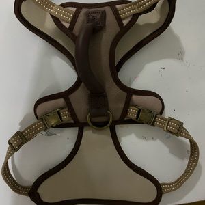 Reddy size medium tan and brown dog harness